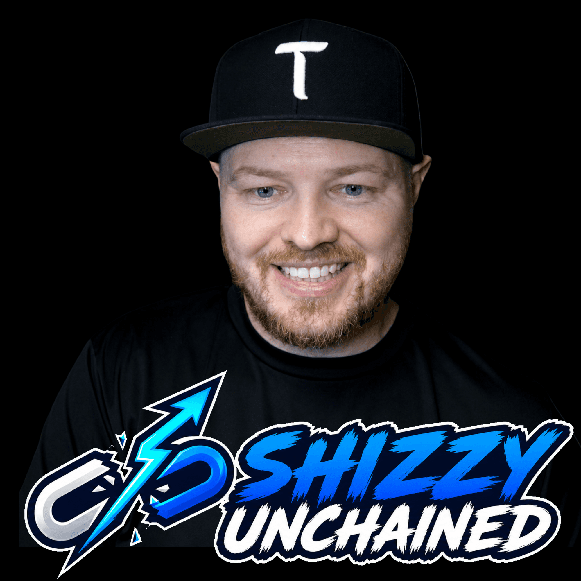 Shizzy Unchained wearing a TAO cap and Shizzy Unchained shirt